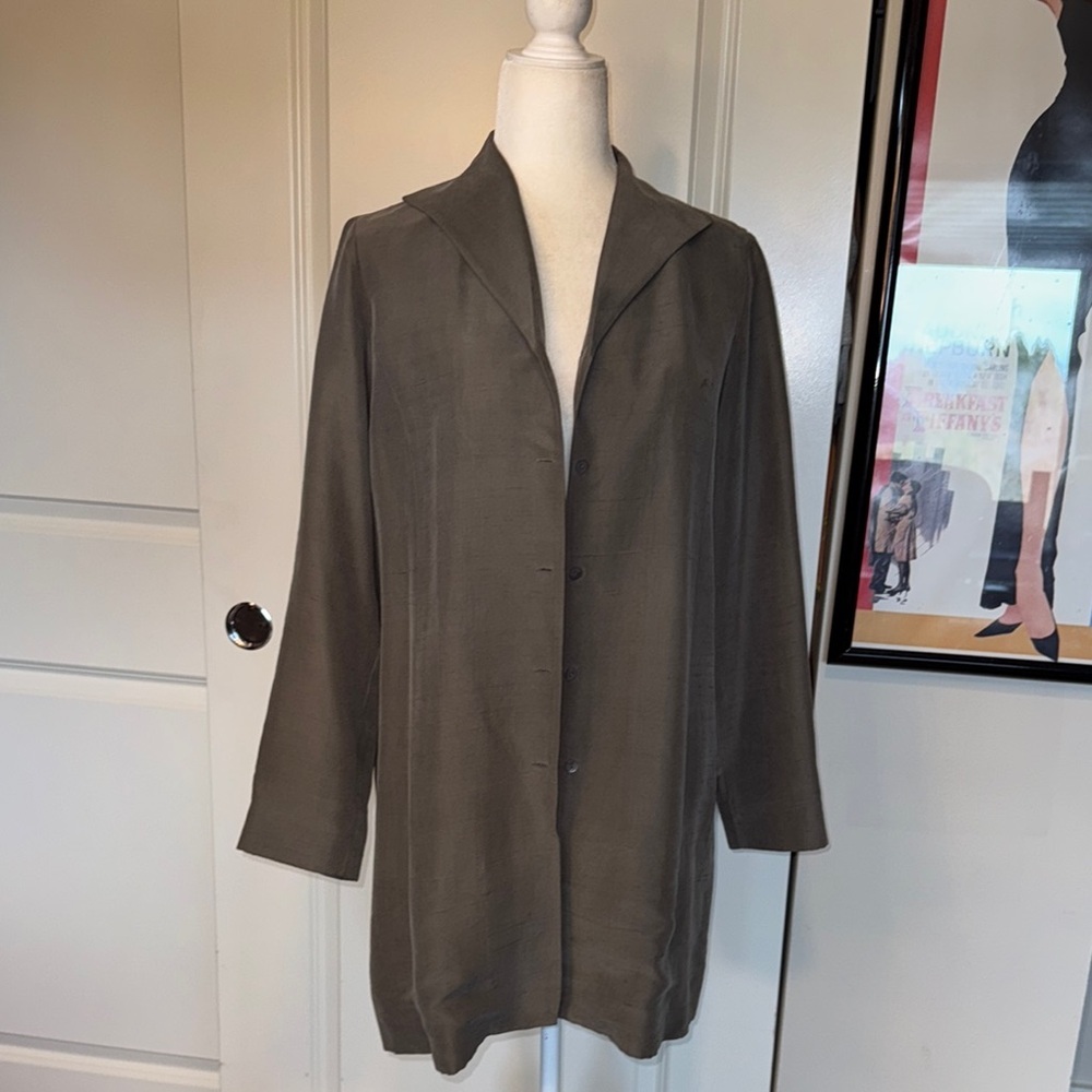 Elegant Women's Coat in Olive